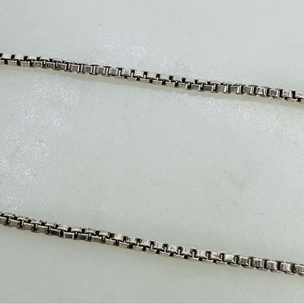 Vintage Millefiori Heart Necklace Italian 925 Sterling Silver Box Chain Red Blue - Picture 9 of 11